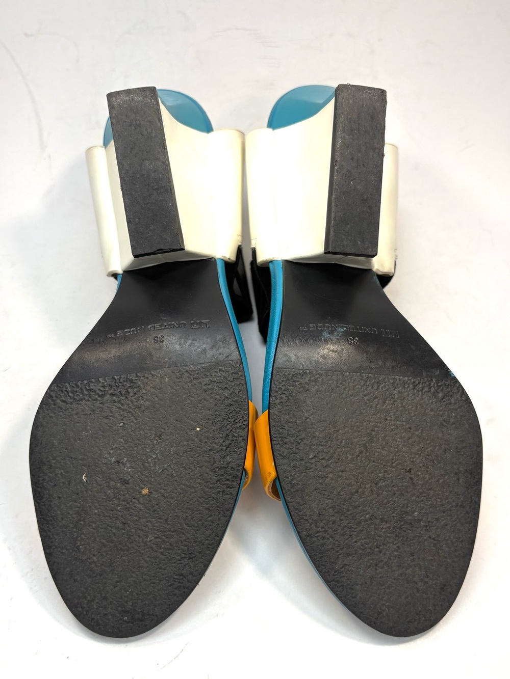 United Nude Colorblock Leather Heeled Sandals | 38 - Picture 9 of 10